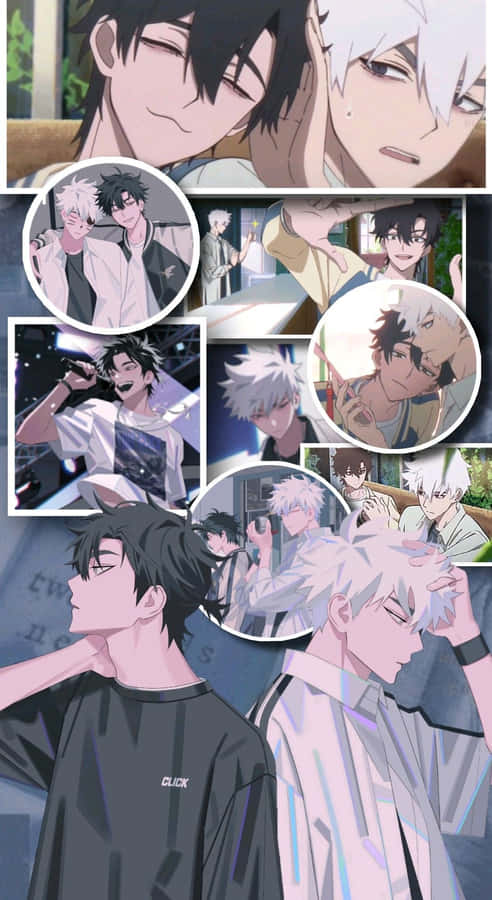 Link Click Anime Characters Collage Wallpaper