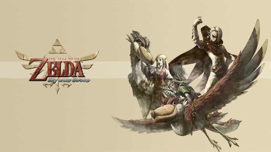 Link Fights For His Noble Cause In Skyward Sword Wallpaper