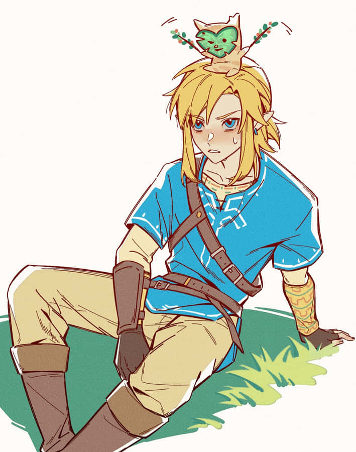 Linkand Korok Friends Illustration Wallpaper