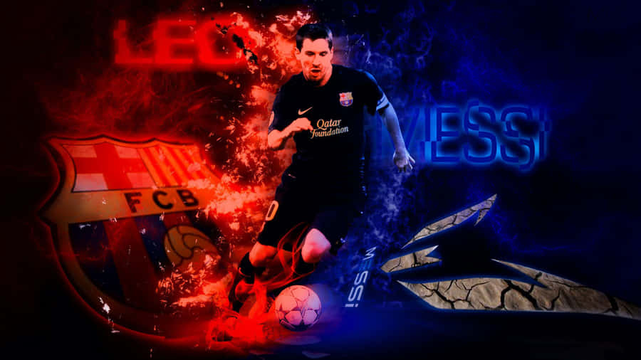 Lionel Messi Strikes A Cool Pose Wallpaper