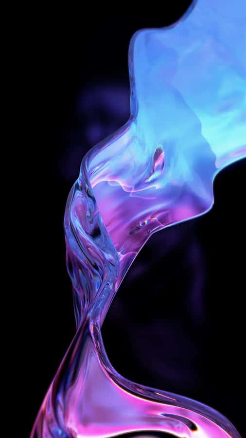 Liquid Flow Abstract Art Wallpaper