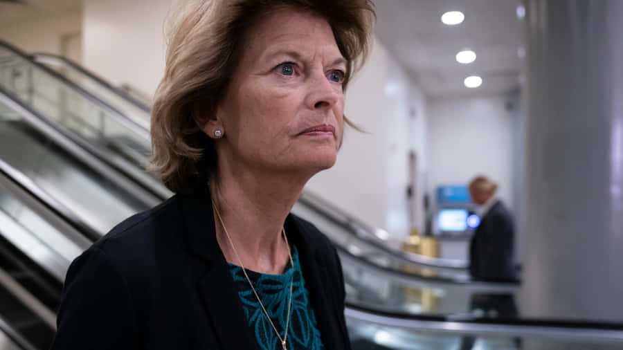 Lisa Murkowski Near Escalators Wallpaper