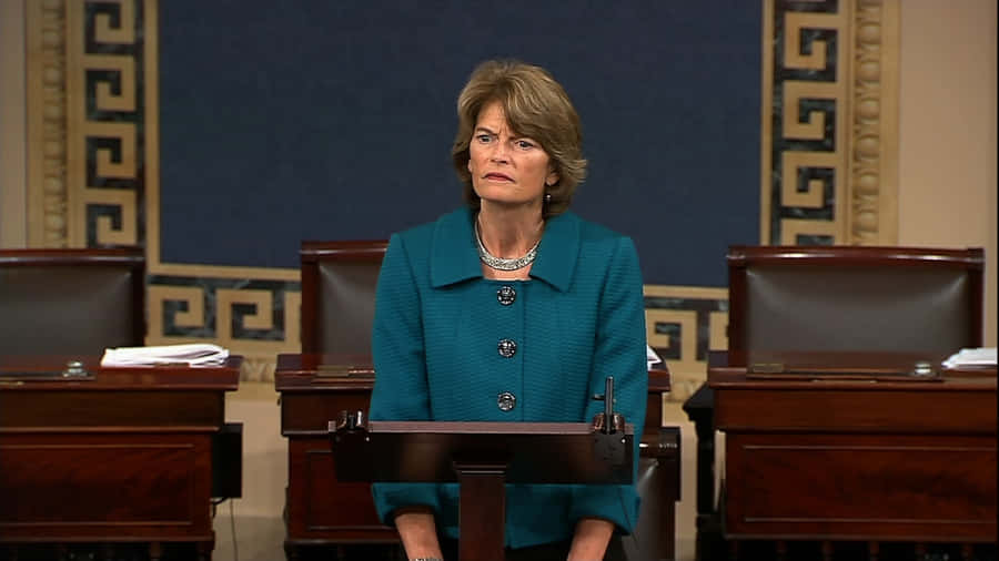 Lisa Murkowski Serious Face Us Capitol Wallpaper