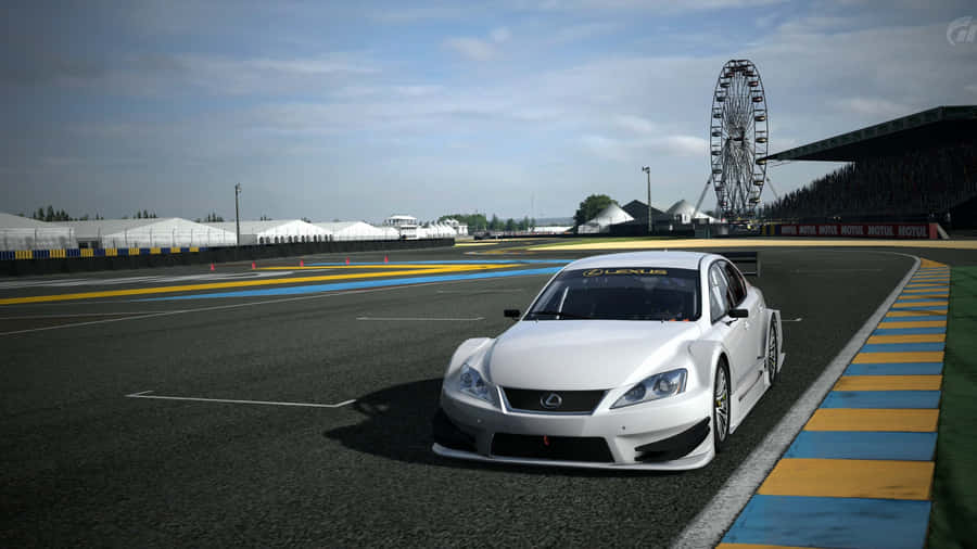 Live Car On A Track Wallpaper