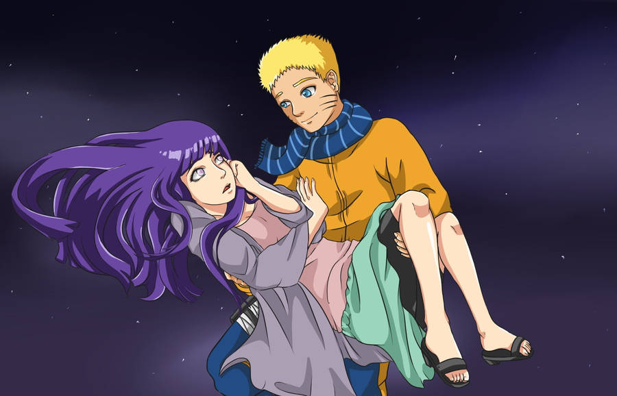 Live Naruto Carrying Hinata Wallpaper