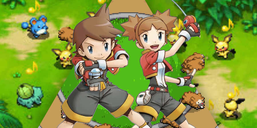 Live The Adventure Of The Pokemon Rangers! Wallpaper