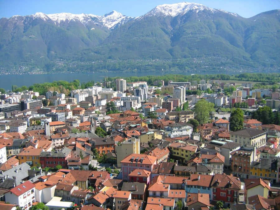 Locarno Cityscapewith Mountainsand Lake Wallpaper