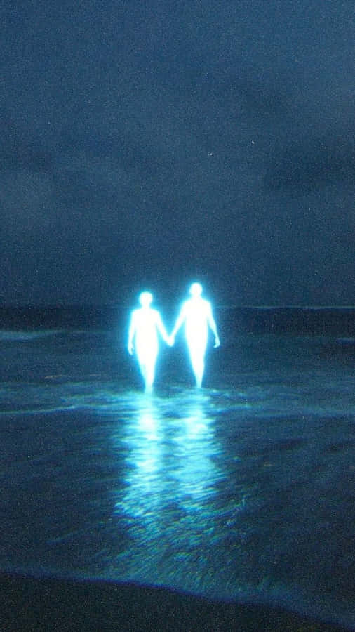 Lofi Love Glowing Souls Wallpaper