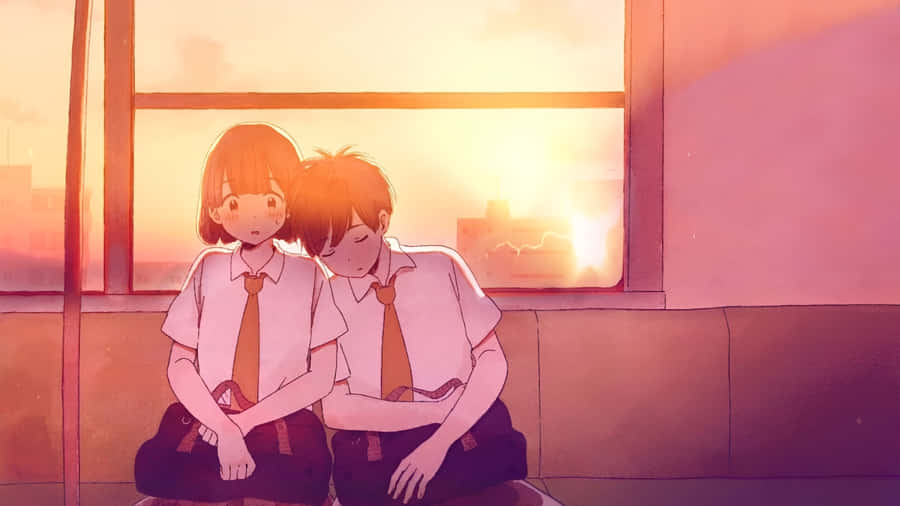 Lofi Love Moments Wallpaper