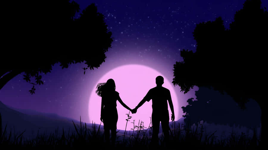 Lofi Love Night Vibes Wallpaper