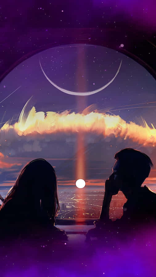 Lofi Love Night Vibes Wallpaper