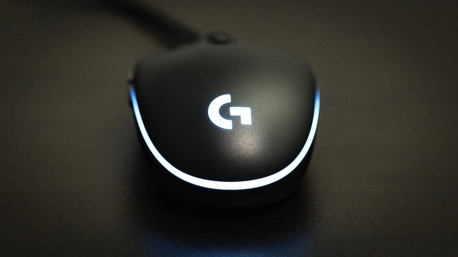 Logitech Mouse With Blue Light Wallpaper