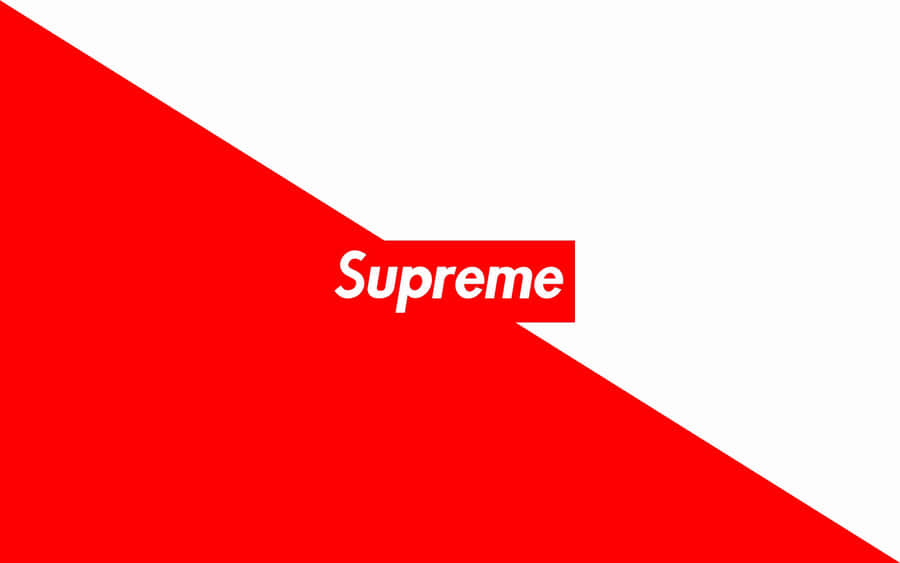 Logo Of Supreme Clothing Company Wallpaper
