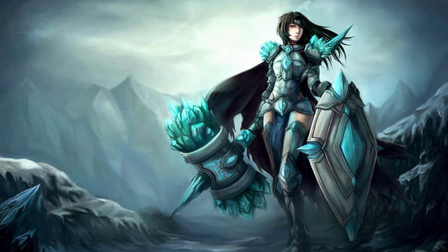 Lol 1920 X 1080 Gaming Female Warrior Wallpaper