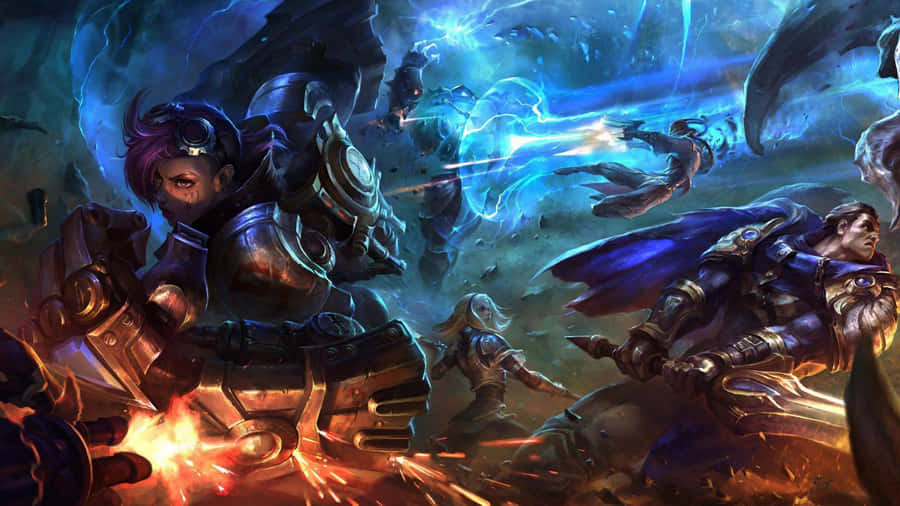 Lol 1920 X 1080 Gaming Vi Fighting Wallpaper
