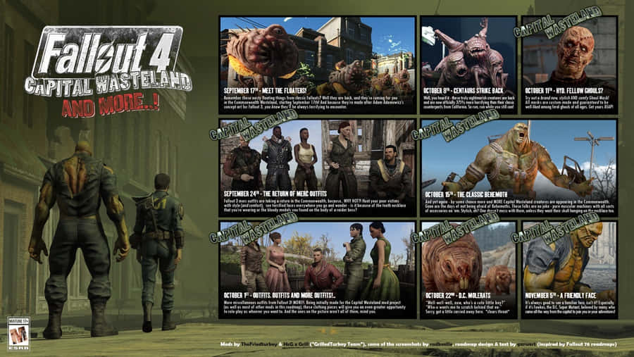 Lone Wanderer In The Capital Wasteland Of Fallout 4 Wallpaper