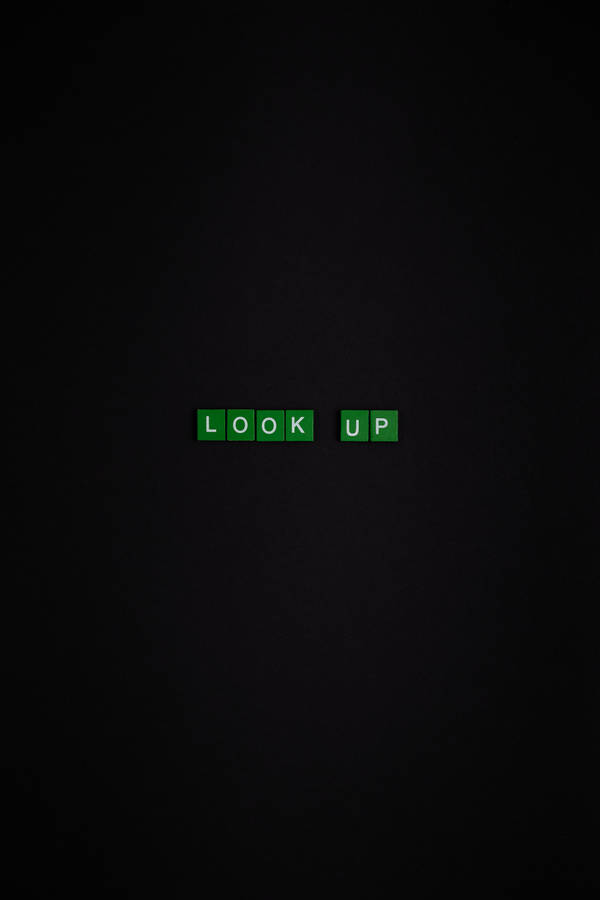 Look Up Black Phone Wallpaper