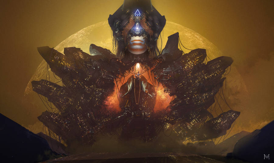 Lord Shiva 4k Gold Background Wallpaper