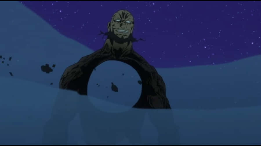 Lordgenome, The Spiral King, Poses In A Dramatic Stance Against An Epic Background Wallpaper