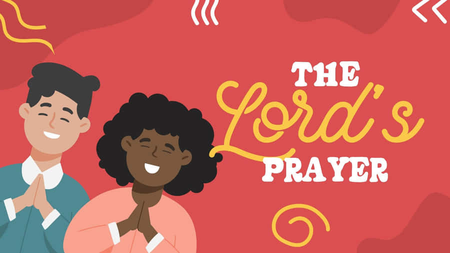 Lords Prayer Sunday School Illustration Wallpaper