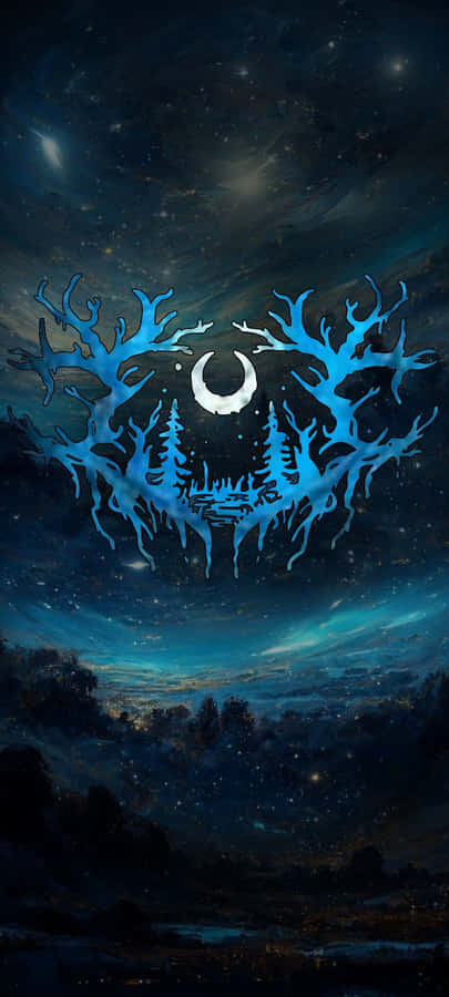 Lorna Shore Band Logo Night Sky Wallpaper