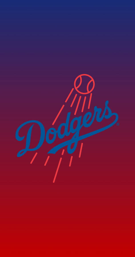 Los Angeles Dodgers Gradient Ombre Wallpaper