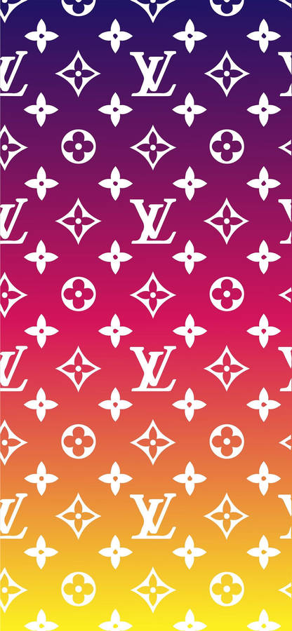 Louis Vuitton Phone Vibrant Gradient Wallpaper