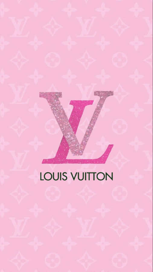 Louis Vuitton Pink Glitter Wallpaper