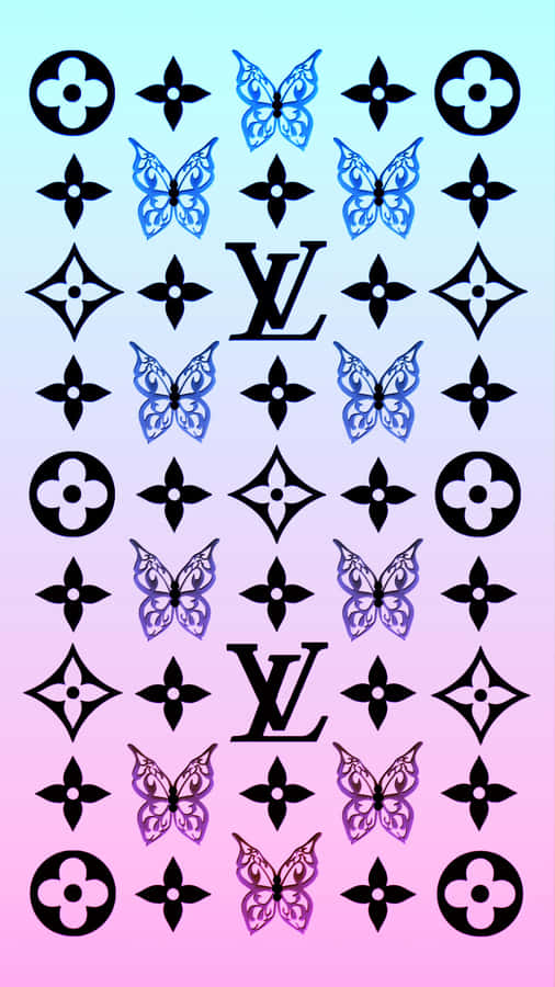 Louis Vuitton's Iconic Quatrefoil Pattern Wallpaper