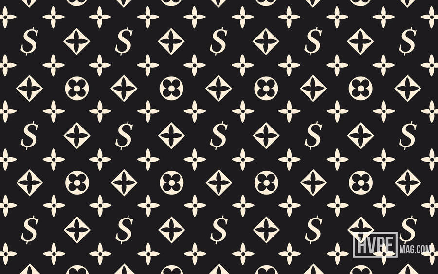 Louis Vuitton Supreme Collaborative Artwork Wallpaper