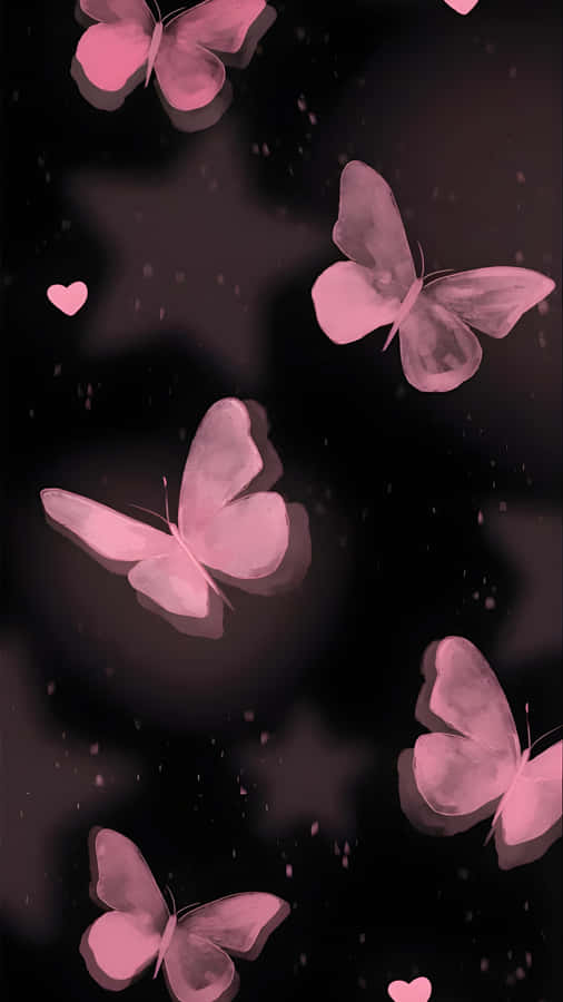 Love Butterflies In Flight Wallpaper