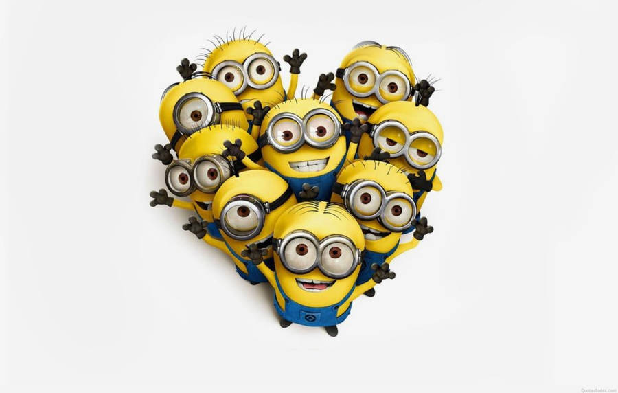 Love Cartoon Minions Wallpaper