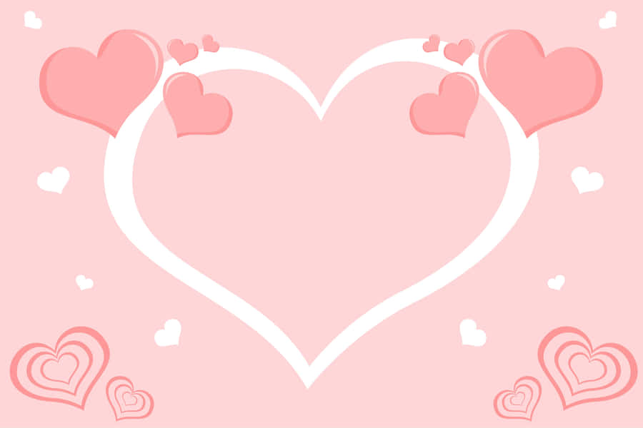 Lovely_ Pink_ Hearts_ Background Wallpaper