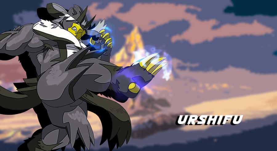 Low-angle Graphic Of Urshifu Wallpaper