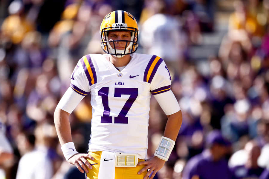 Lsu Tigers Lights Up The Field Wallpaper