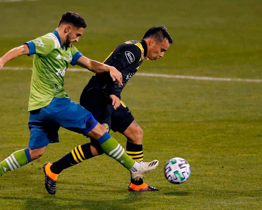 Lucas Zelarayan Against Cristian Roldan Wallpaper