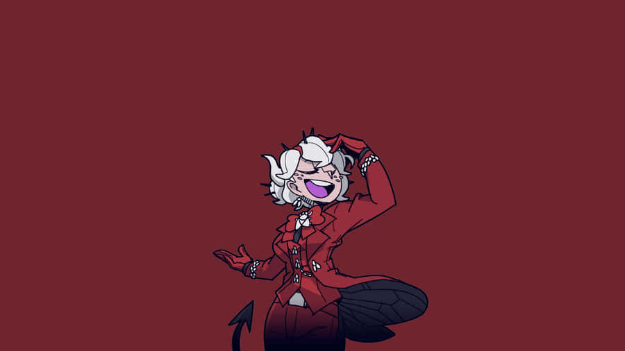 Lucifer Helltaker Character Pose Wallpaper