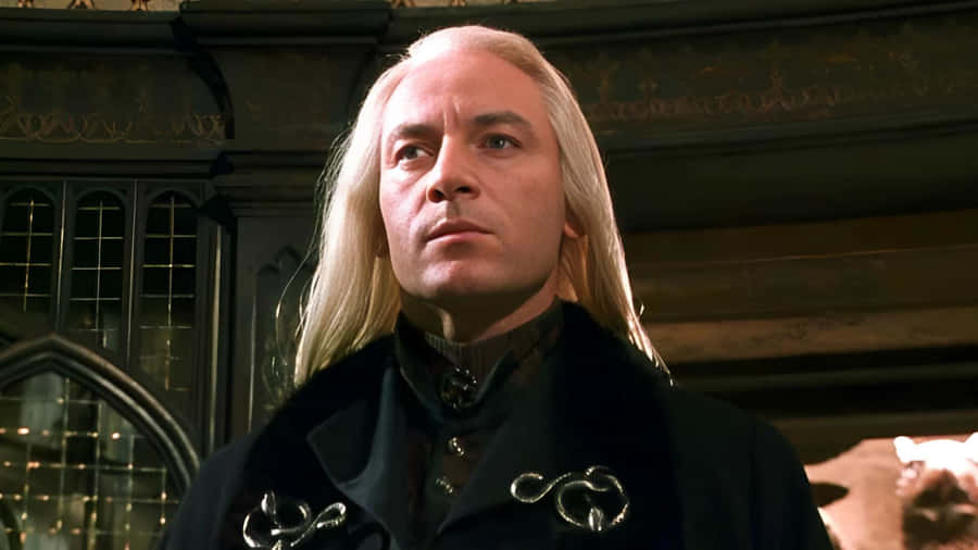 Lucius Malfoy Elegant Portrait Wallpaper