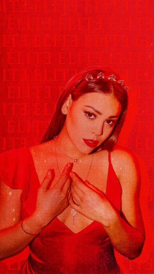 Lucrecia Montesinos Hendrich From The Tv Series Elite In A Bold Red Outfit. Wallpaper