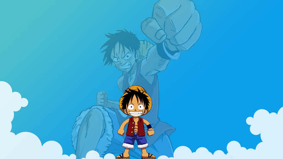 Luffy Full Body Pose One Piece Wallpaper