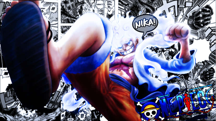 Luffy Gear5 Power Up One Piece Wallpaper