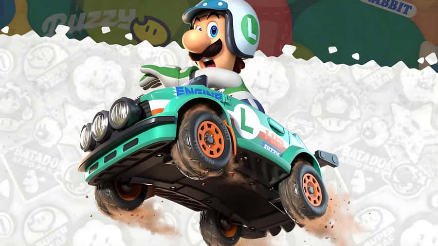 Luigi Off Road Jump Wallpaper