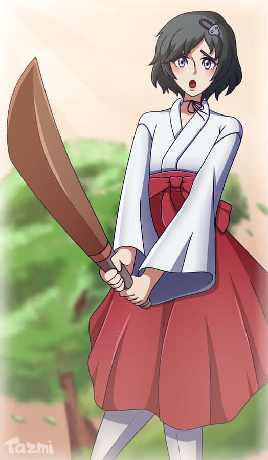 Luka Urushibara Posing Confidently Wallpaper