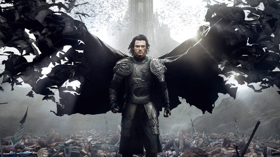 Luke Evans Dracula Bats Wallpaper