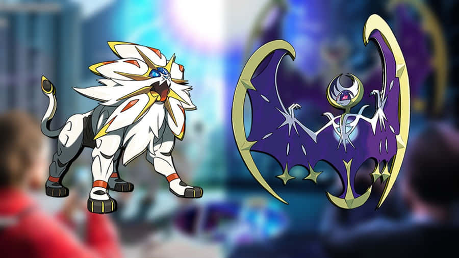 Lunala With Solgaleo Comparison Wallpaper