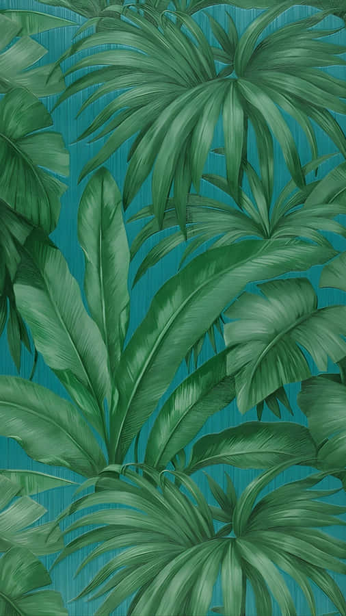 Lush Green Jungle Print Wallpaper