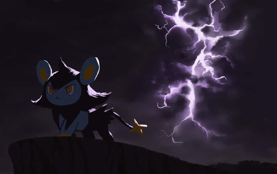 Luxio Pokemon In The Dark Wallpaper