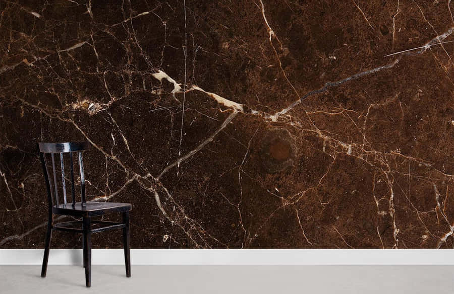 Luxurious Brown Marble Texture Wallpaper