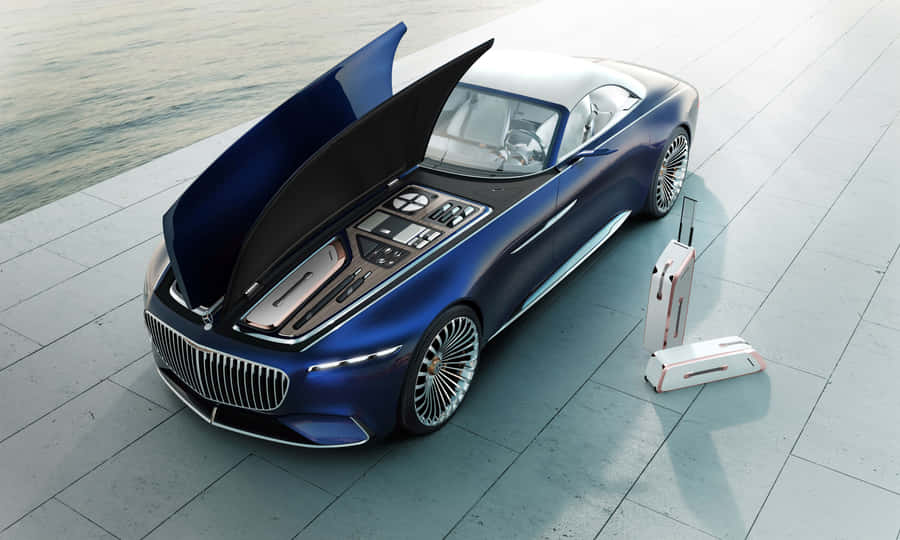Luxury And Elegance - Maybach On The Road Wallpaper