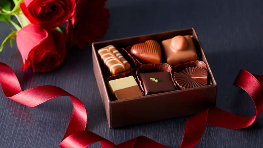 Luxury Chocolate Box Gift Wallpaper